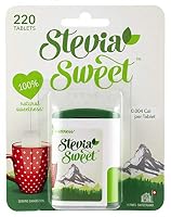 Hermesetas Stevia Sweet Sweetener 220 Tablets, Calorie Free, Vegan and Suitable for Diabetics, 220 Count