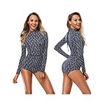AXESEA Womens Rash Guard UPF 50+ Long Sleeve Swim Shirt One Piece Bathing Suit Swimsuit - Image 2
