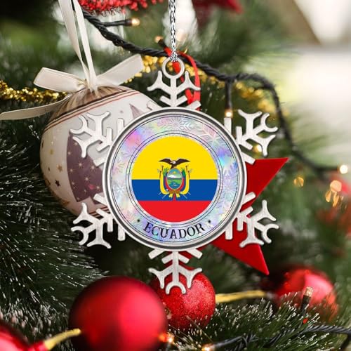 Drapeau Équateur Noël décoration à suspendre comme souvenir unique - 4