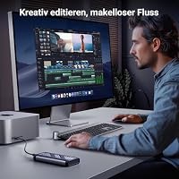 UGREEN 40 Gbps M2 SSD Gehäuse, USB 4 NVMe SSD Gehäuse für Thunderbolt 4/3, NVME Gehäuse kompatibel mit Thunderbolt 4/3, funktioniert für Windows, Linux, Mac mini M4, MacBook Pro M4, M4 Pro, M4 Max – Ansicht 6