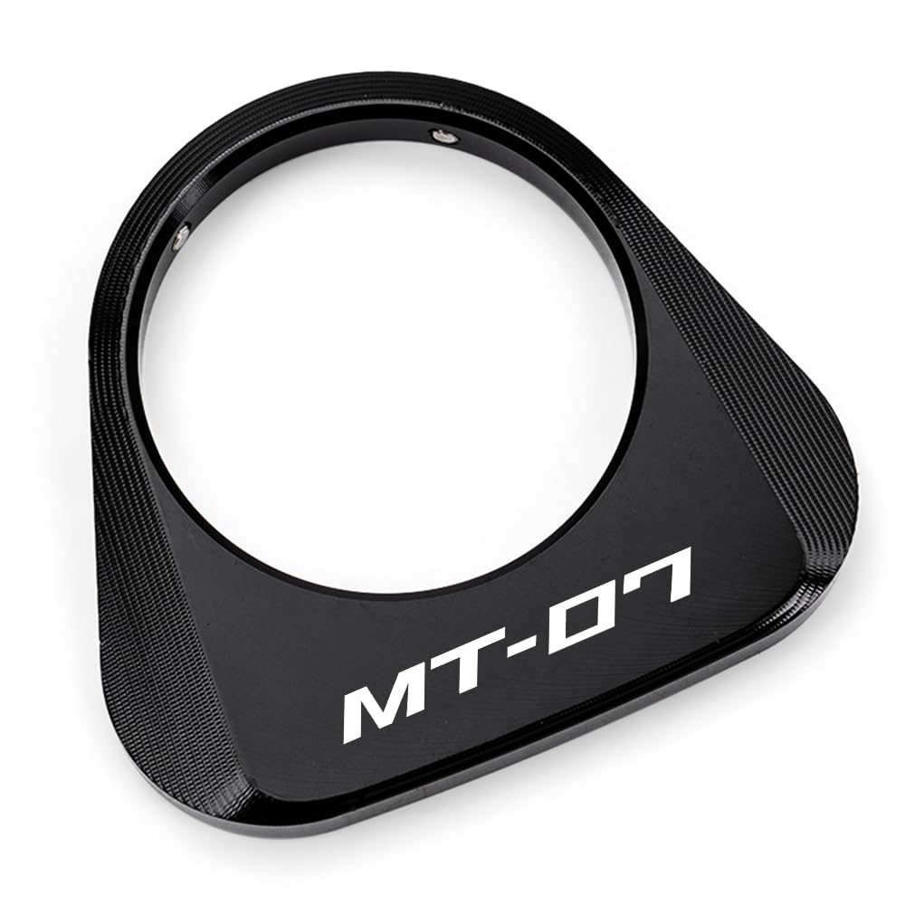 Compatible con MT 07 MT07 MT-07 FZ07 2025 2026 Accesorio para motocicleta Bloqueo de encendido Cubierta decorativa Anillo de cerradura de llave Cubierta protectora (Negro)