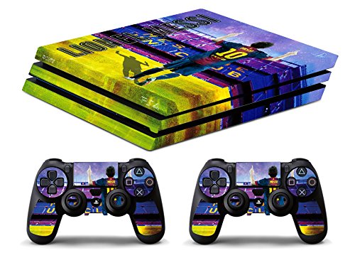 Skin Compatibilité pour PS4 PRO - MESSI CONTRE MANCHESTER CITY - Limited Edition Decal étuis de protection pour faceplates BunDLE Cover