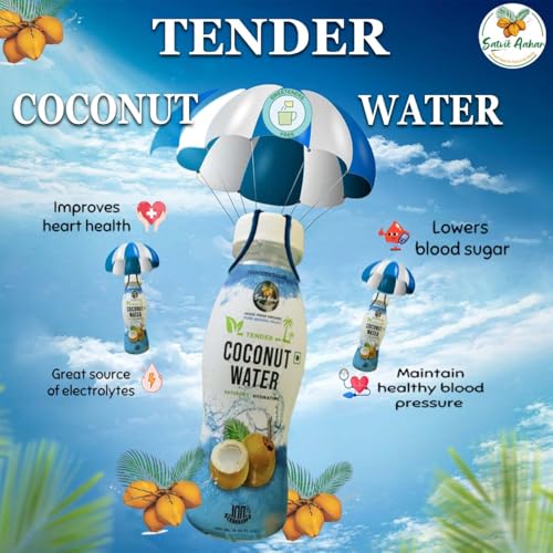 Image of SATVIK AAHAR Yellow Tender Coconut Water From Pollachi | With Vital Minerals, No Artificial Colours, Flavours or Preservatives- 200ml (Pack of 6)