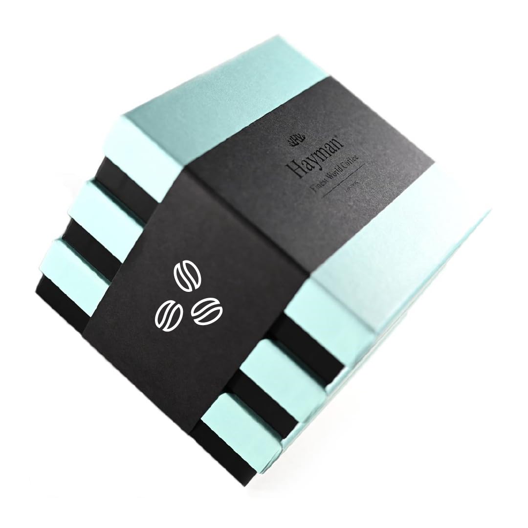 Hayman, Paquete de Regalo de Café Los 3 Geishas, Geisha de Panamá + Costa Rica + Nicaragua, Café de Grano Verde, 3 Cajas Con 200g de Cada Variedad (Total 600g)