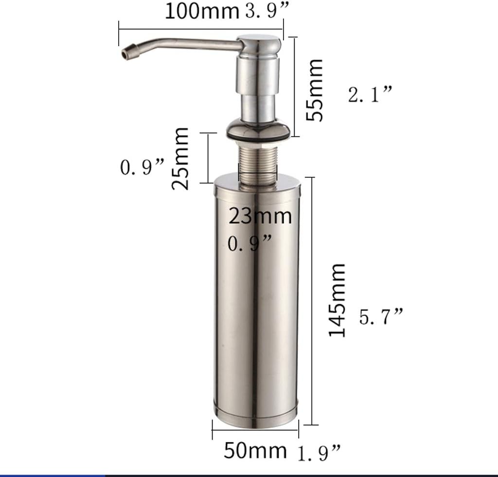 Countertop Soap Dispensers,for Kitchen Sink,Refill from The Top,Built in Sink Lotion Dispenser with Liquid Dish Soap 10.8Oz Soap Dispensers