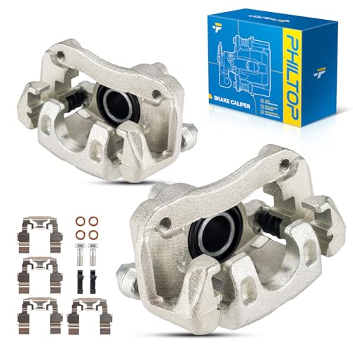 Image of PHILTOP 19-B2696 19-B2697 Rear Disc Brake Caliper Assembly Fit for 2002-2006 Toyota Camry, 2005-2007 Toyota Avalon, 2004-2008 Toyota Solara, Pair Set of 2 Rear Driver and Passenger Side
