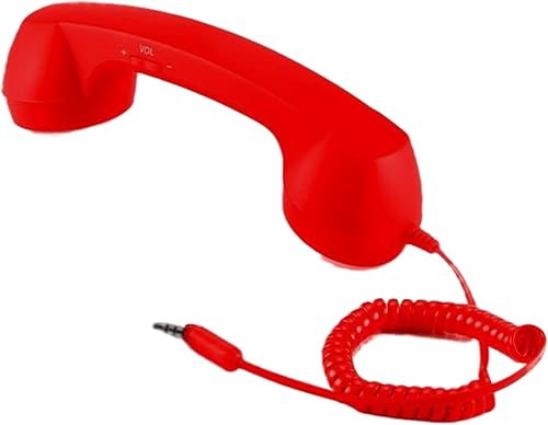 2026 Retro Phone Handset, USB C Phone Receiver with Microphone, Plug in Retro Handset for Cell Phones, Meeting Video Conferences Calls Computer