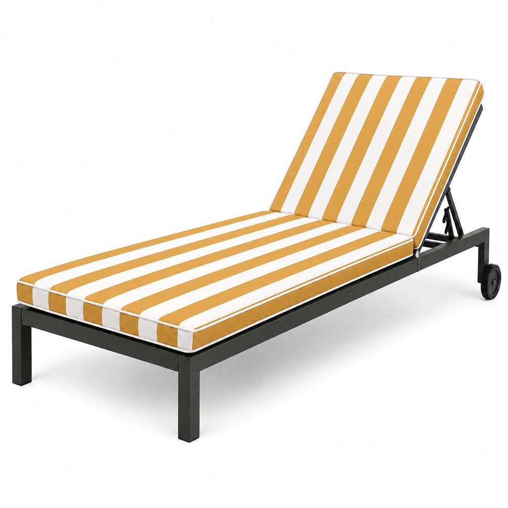 Matelas Chaise Longue Bordure PassepoiléE Matelas Transat Bain de Soleil