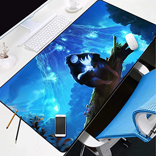 Gamer mouse pad XXL Elfe De Blue Iceberg Grove avec finitions durables et base antidérapante