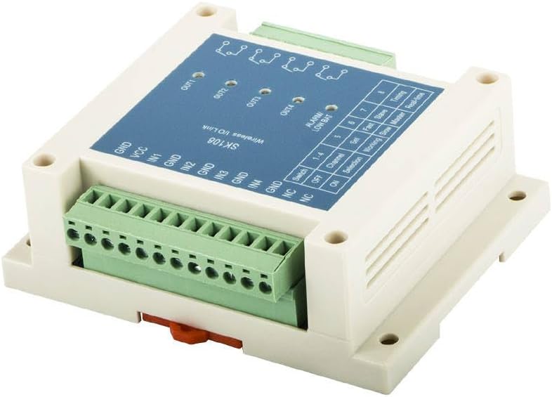 Long Distance 2 Miles 4 Channels 433MHz Radio Control Switch SK108 for Smart Irrigation Control System Relay Module X 2 Sets