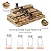 LIANTRAL Essential Oils Storage Rack, Essential Oil Organizer, 4 Tiers Essential Oils Nail Polish Display Holder for 5/10/15/20ml Bottles, Rustic Burnt Wood