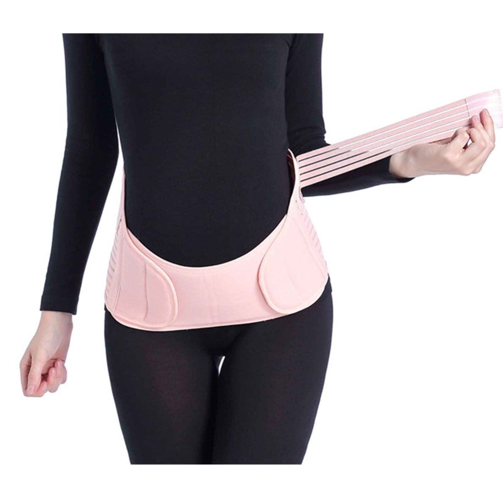 Premium-Gürtel für Schwangere Frauen, Schwangerschafts-Bauchgürtel, Taillenpflege, Bauchstütze, Bauchband, Rückenstütze, Schwangerschaftsschutz für die Bauchstütze (Farbe: Rosa, Gr
