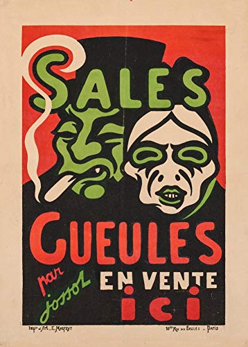 HENRI-GUSTAVE Jossot (ABDUL KARIM) Sales Gueulles, France, à partir de 1896. Poster de reproduction brillant 250 g/m² Cover