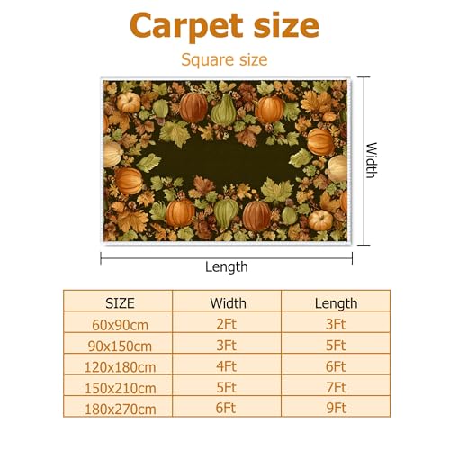 Tapis de citrouille rustique à poils courts et haute densité - 3