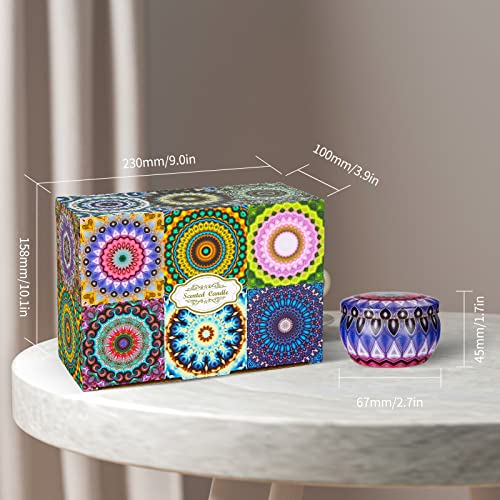 Candles Scented 12 Pack, Scented Candles Gift Set, Aromatherapy Natural Soy Wax Jar Tin Candles for Home, Gifts for Birthday, Mother's Day, Christmas, Thanksgiving - Image 6