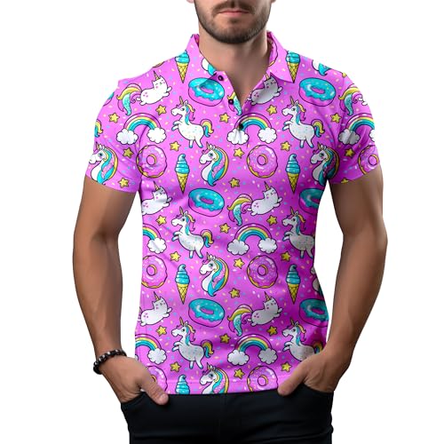 Funny Golf Shirts for Men,Mens Hawaiian Shirts Short Sleeve Novelty Crazy Golf Shirts3