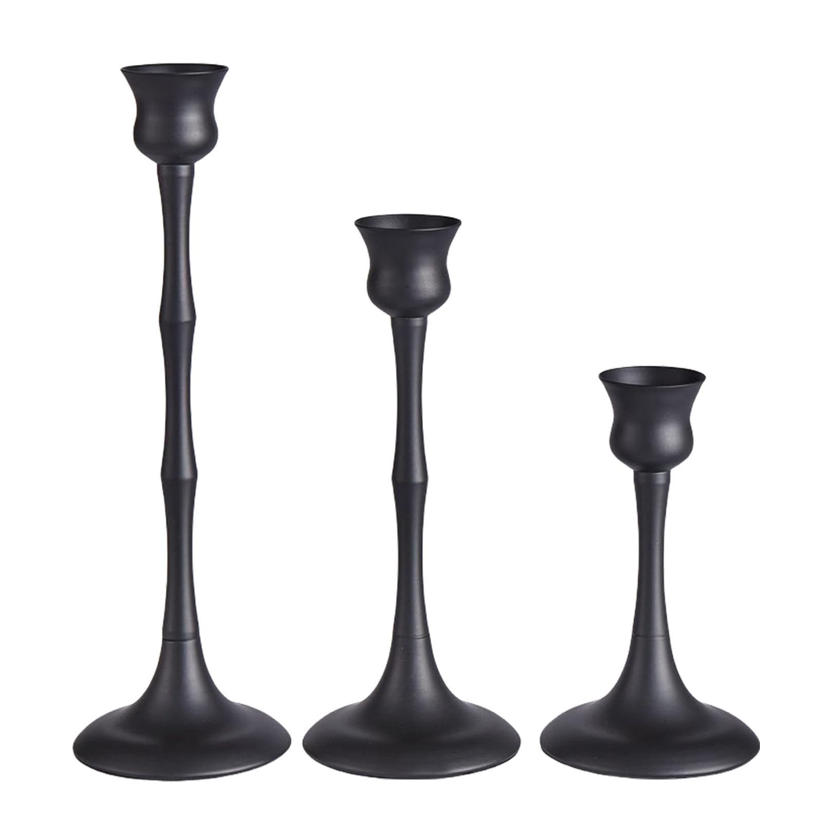 Kalttoy A 3Pieces Iron Candlestick Holder Set For Wedding, Birthday Nd Home Decoration Candlesticks Iron Holders