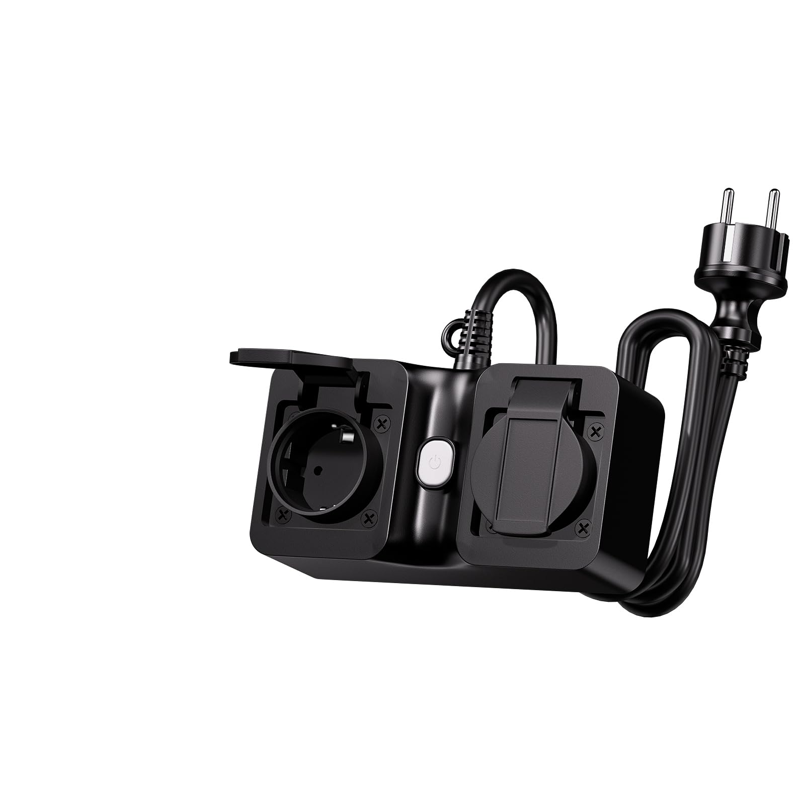 meross Smart-stopcontact, wifi-stopcontact, buitenstopcontact, IP44 waterdicht, werkt met Alexa en Google, 16 A, 1,5 m kabel
