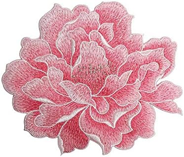 Aazon.co: Sourceall Sew On Peony Floral Patches, Ebroidered Flower