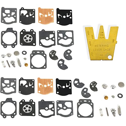 ZAMDOE K10-WAT Kit de réparation de carburateur Joint Diaphragme pour Walbro WA WT Series 2 Temps carburateur, WA-30 WA-79 WA-82 WT-1 WT-99 WT-100 WT-819 WT324 WT379