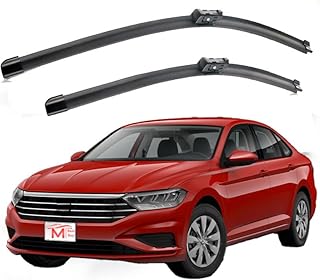 Windshield Wiper Blades for Jetta, 61/41 cm, Natural Rubber, All Season, Set of 2