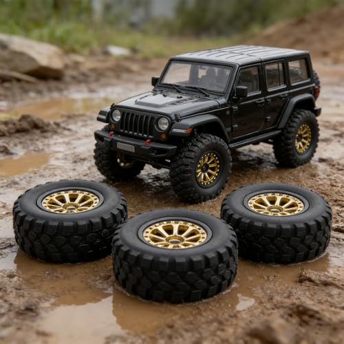 Pneus 0,7" espacement 3,6 mm pour SCX30 | Amélioration franchissement crawlerbot 1/30