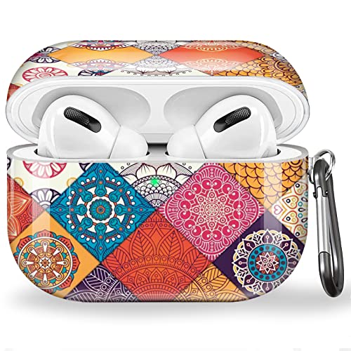 Canisto Airpods Pro 2 génération - Coque de protection, Etui Ecouteur pour AirPods Pro 12 Airpods Pro 2 - Avec mousqueton - Multicolore