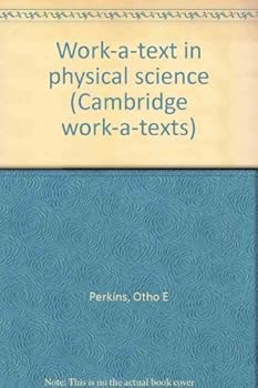 Paperback Work-a-text in physical science (Cambridge work-a-texts) Book
