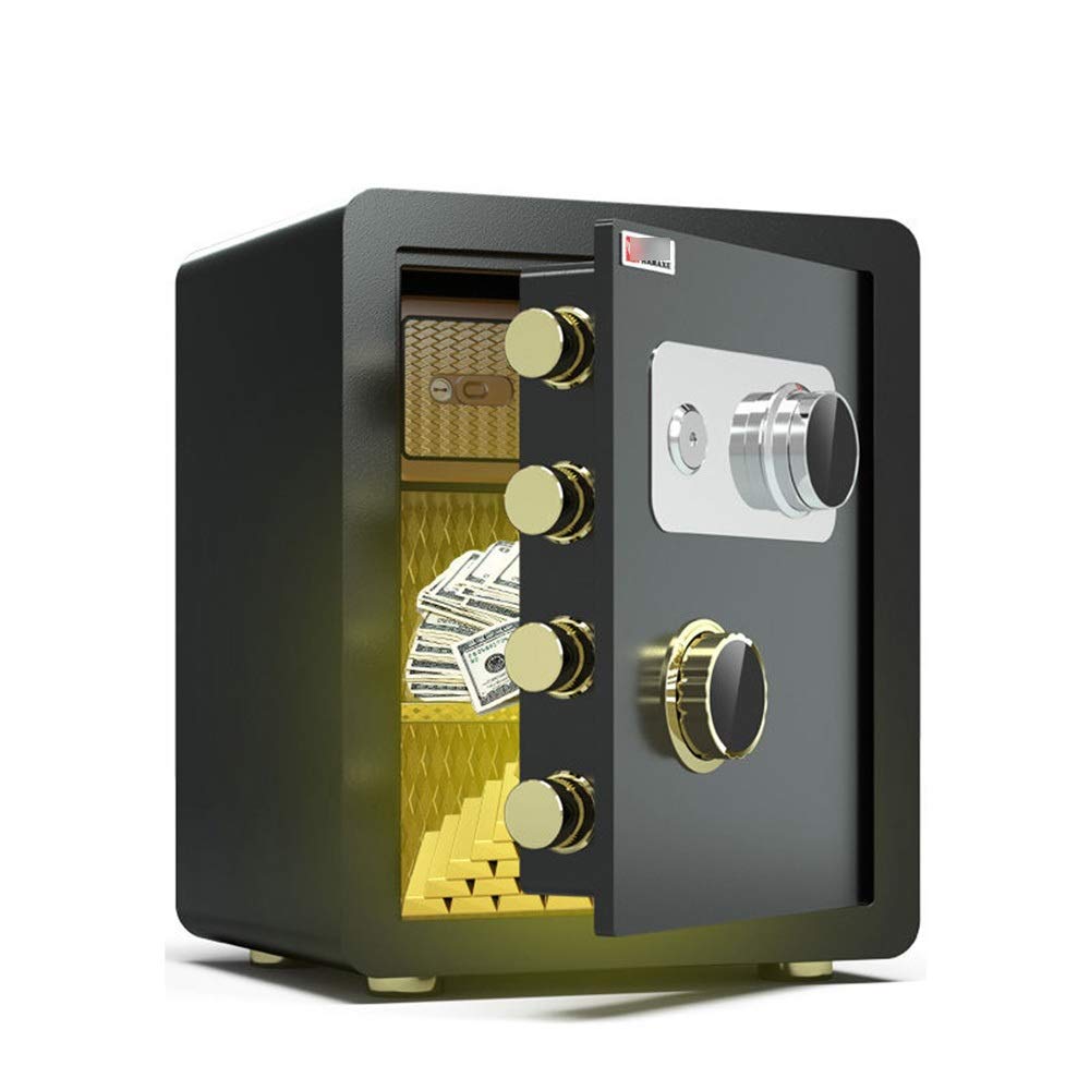Casseforti Cassetta di sicurezza meccanica, cassaforte per la casa da 40 cm, cassaforte elettronica digitale in acciaio massiccio, cassaforte per gioielli, contanti, documenti, in casa, ufficio, hote