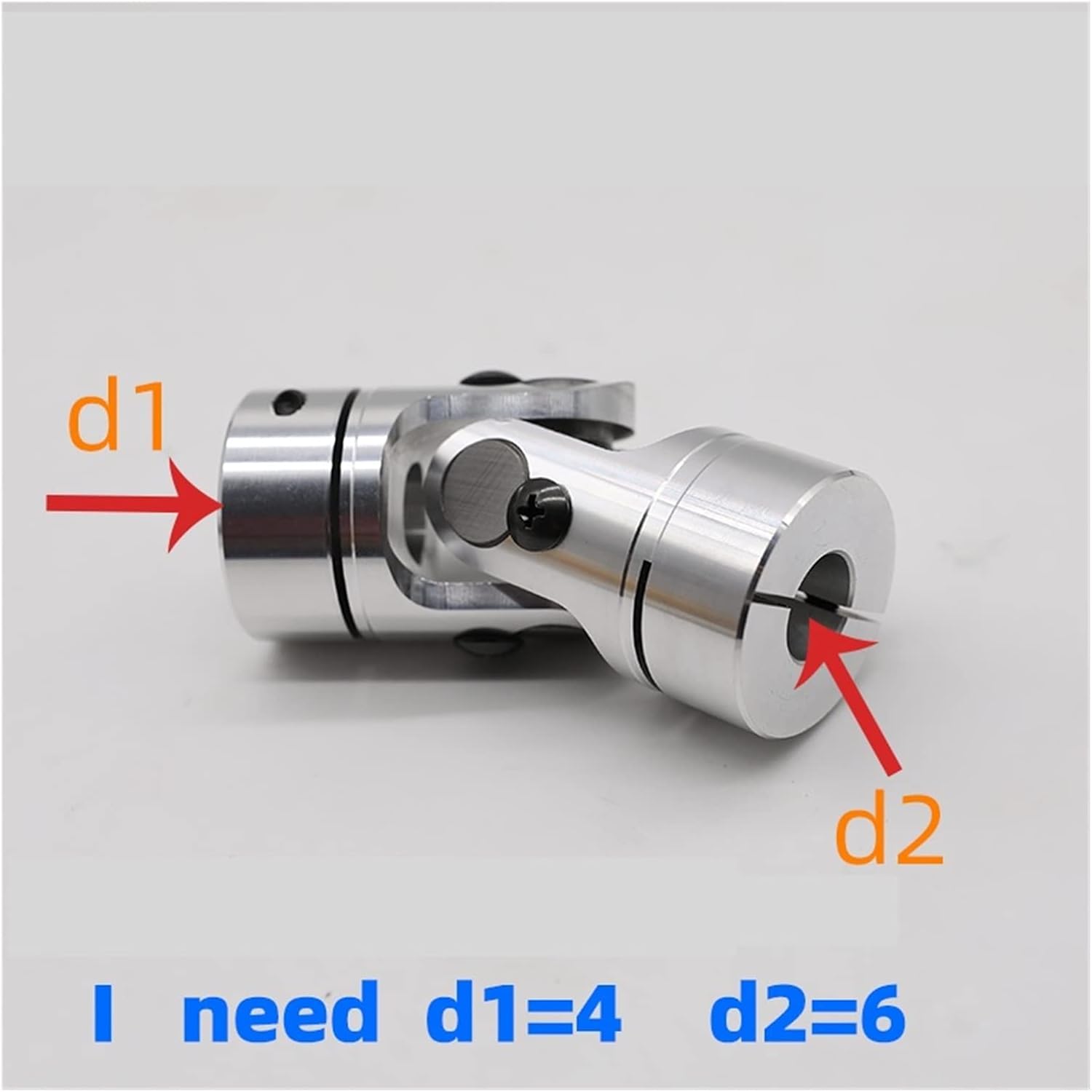 LANGshaw 1pcs D25 L80mm Universal Coupling Precision Single Section GHA Telescopic Cross Universal Joint Transmission Joint Leisurely (Inner Diameter : 9X9.525)