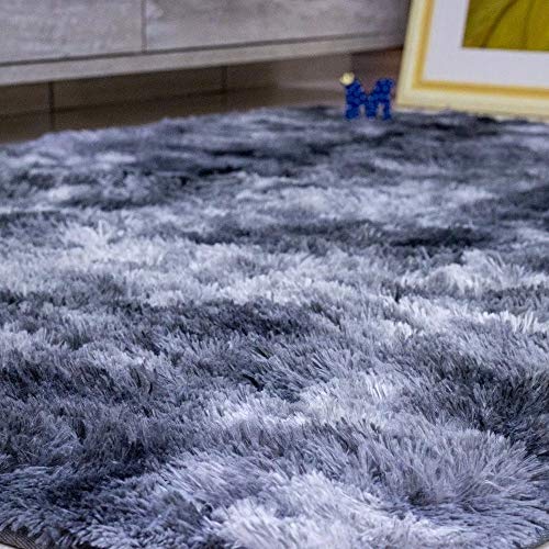 Tapete Sala, Quarto Peludo Felpudo Macio e Luxuoso 2,00m x 1,50m – Cinza Mesclado.