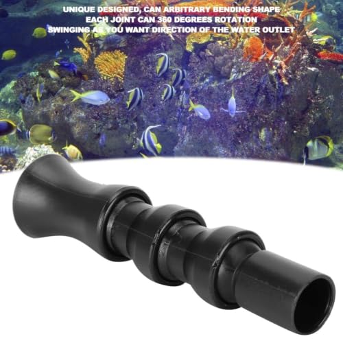 Image of Aquarium Duck Flat Nozzle, Fish Rotating Water Outlet Water Outlet Return Pipe Plumbing Fitting for Aquarium
