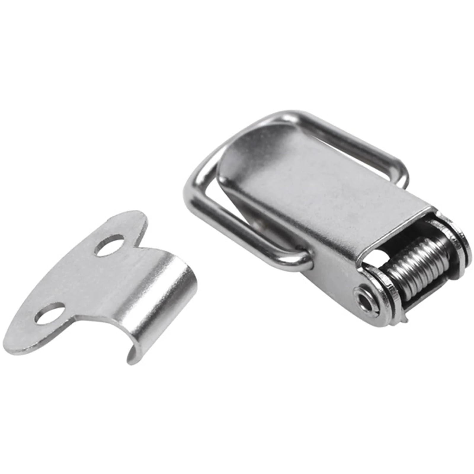 8 Stück Edelstahl-Entenmaulschnallen, Vintage-Mini-Schloss, for Truhen, Boxen, Geschenke, Koffer, Kofferschnallen, Knebelverschluss, Riegel, Klemme für Werkzeugkasten