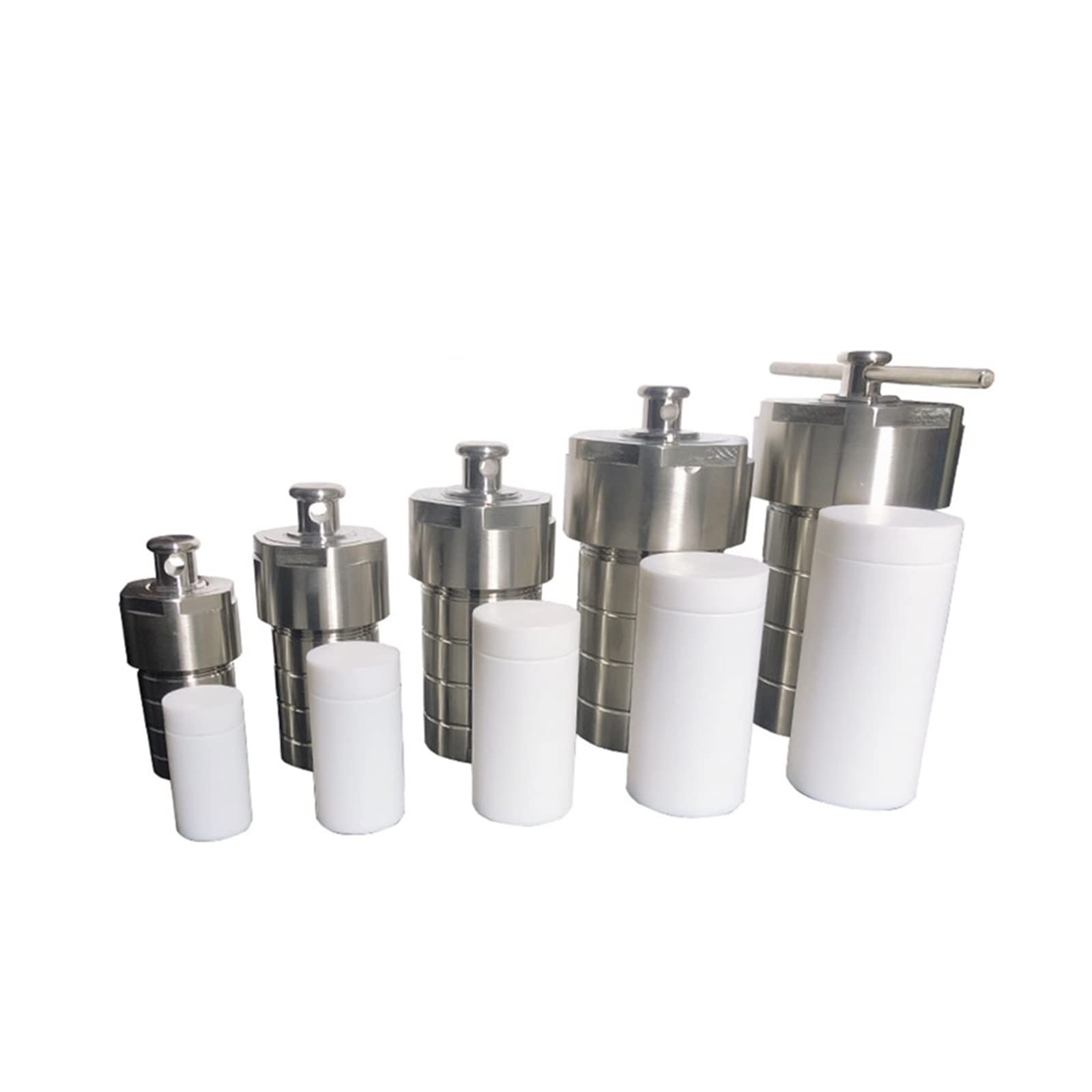 Reactor de autoclave hidrotermal de 5-500 ml con síntesis hidrotermal de cámara de PTFE(100ml)