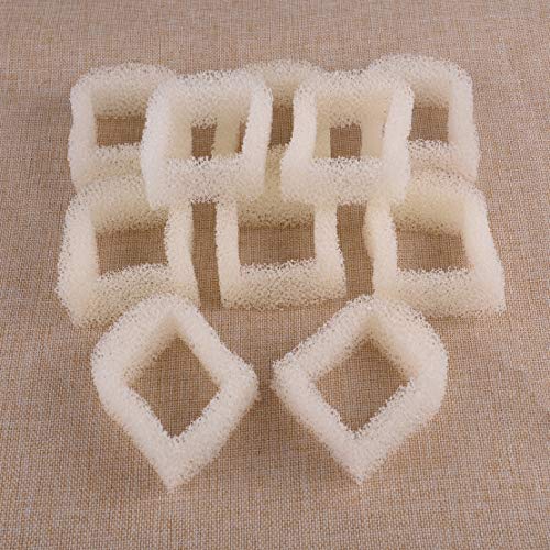 Fricgore Spare Parts, 10Pcs Foam Pre-Filters for Drinkwell 360 Avalon Pagoda Pet Stainless Steel Fountain