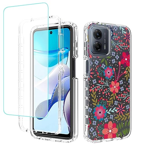 Coque Motorola G 5G 2023 protection intégrale antichoc motif floral
