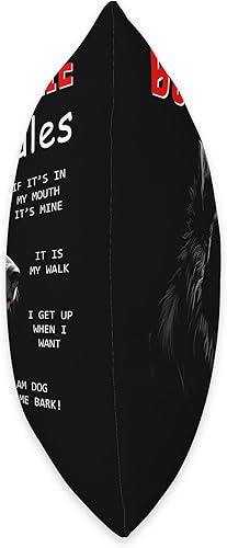 Miniatura 2 de Border Collie Dog Owner Gifts Funny Rules for The Owner of a Border Collie - Almohada para perro, 18 x 18 pulgadas, multicolor