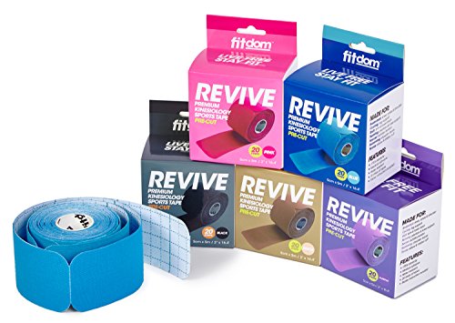 Fitdom Kinesiology Physiotherapy Synthetic Sports Tape in Uncut, Precut & Bulk Roll +