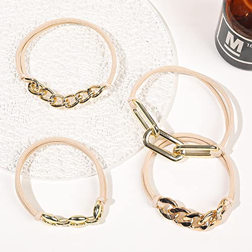 6Pcs Bracelet Hair Ties, Hair Ties For Women Girls, Elastic Hair Ties Ponytail Holder, Looks Awesome On Your Wrist And Great In Your Hair #TOP3