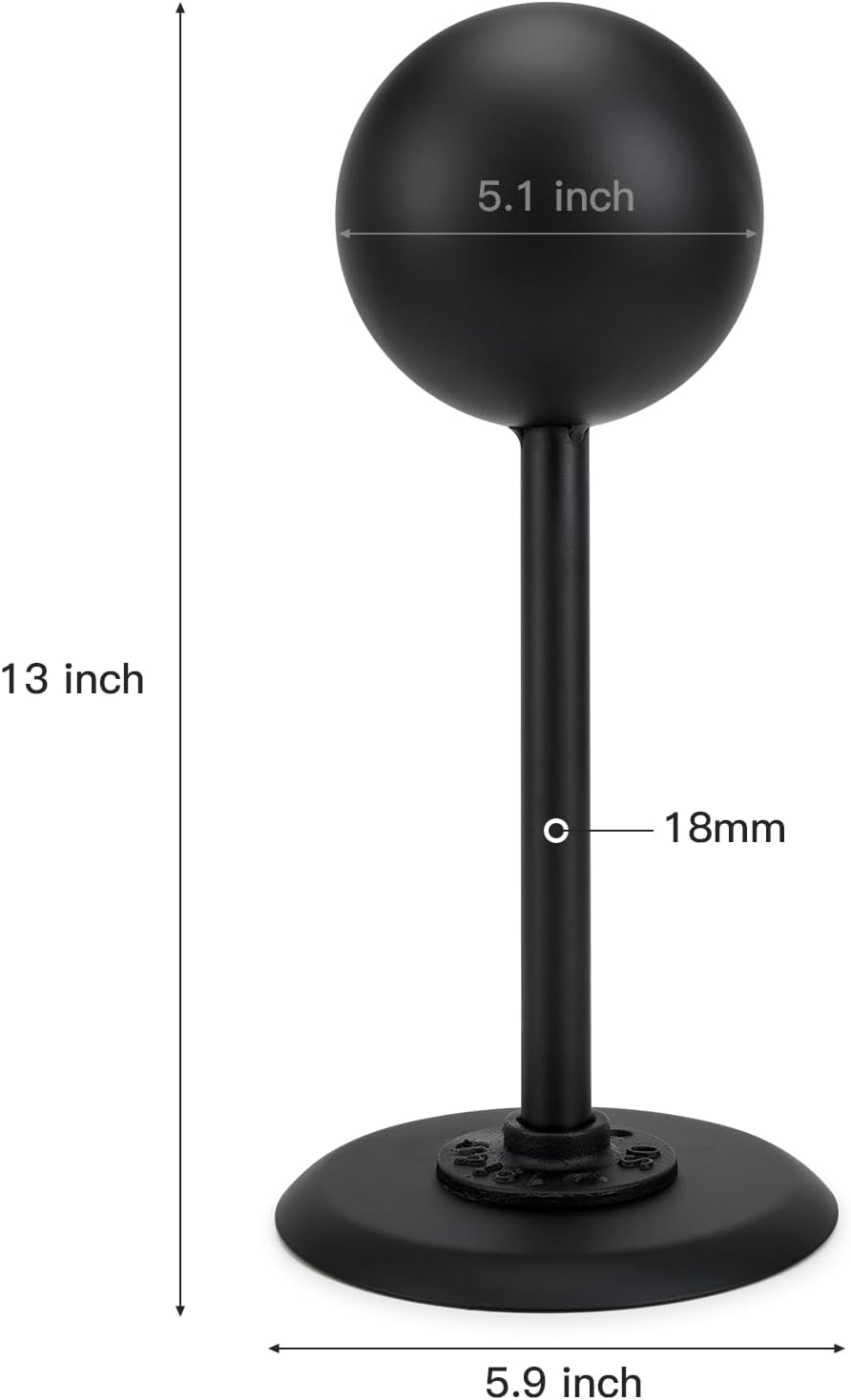 Hat Holders Vintage Dome Shape Design Removable Metal hat stands/Helmet/Cap/Wig Storage Holder Display Stand. (2 Black)