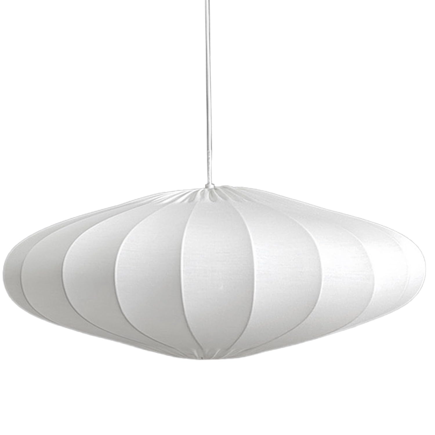 Grand plafonnier DRW lampe de plafond métal abat-jour coton 60cm
