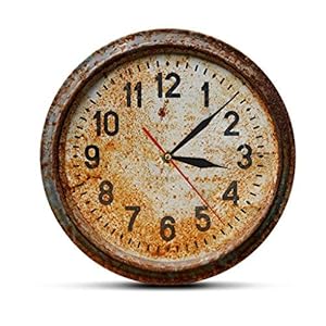 Tuinklok, Outdoor Retro Nostalgie Wandklok Waterdicht Vintage Tuinornament voor Tuin voor Tuin/Patio/Yard