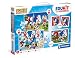 Produktbild Clementoni Edukit 4 in 1 Sonic Spielset (Memo, Puzzle 30 und 48 Stücke, 6 Würfel) - pädagogische Spiele für Kinder - Memory und Logik-Spiel 18318