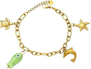 Cute Women's Pendant Stainless Steel Ocean Series Bracelet Waterproof-Allergic Jewelry Women's Gift