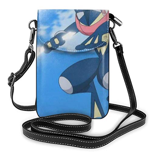 IUBBKI Water Greninja Anime Style Bolsa para teléfono móvil, pequeña bolsa de mensajero, mini bolsa para teléfono móvil, bandolera Cover