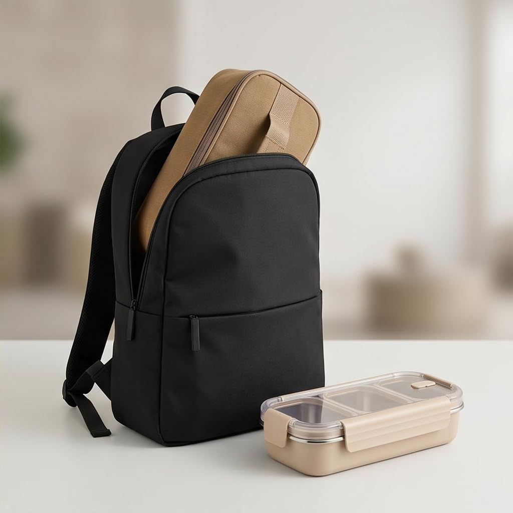 3 Compartment Lunch Box - Insulated & Leakproof -5