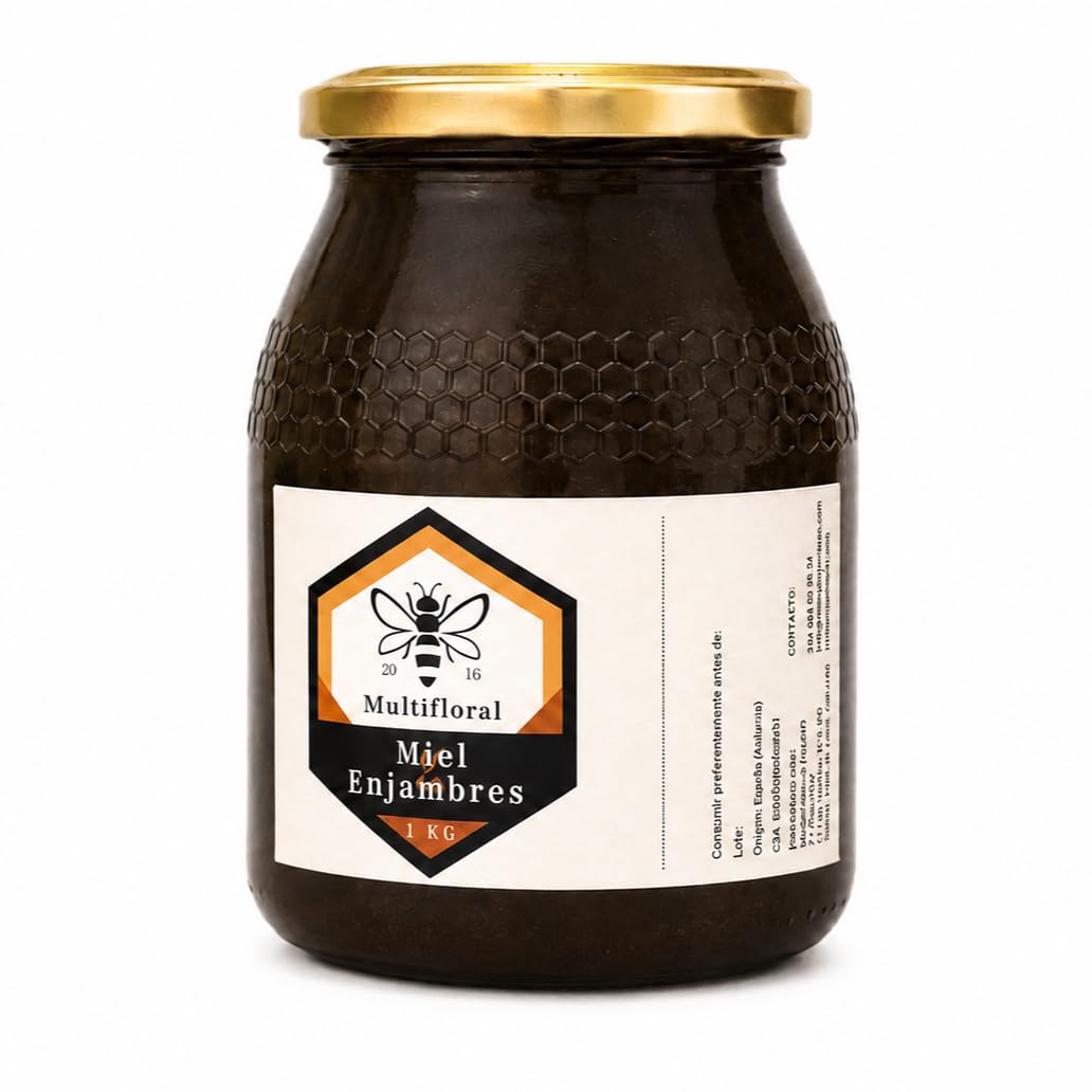 Miel Natural Pura Artesanal Multifloral 1 kg Asturias España