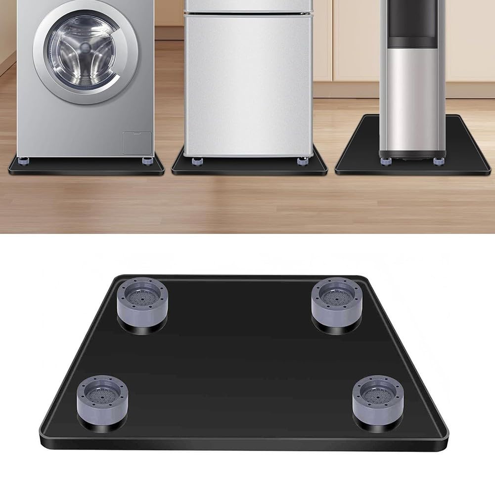Tapis en silicone noir pour mini frigo de studio et buanderie propre
