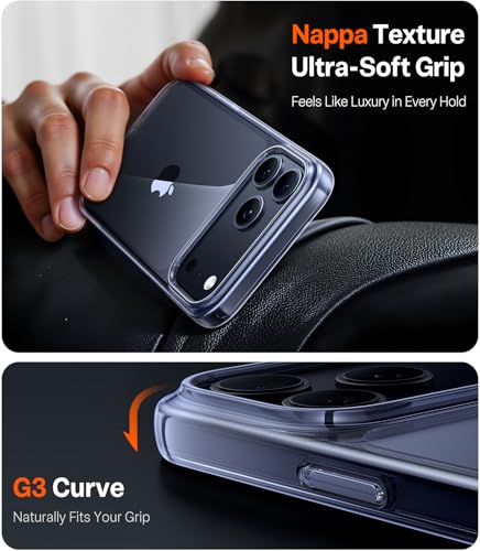 Image of TORRAS Shockproof Case for iPhone 17 Pro Clear, Anti-Yellowing