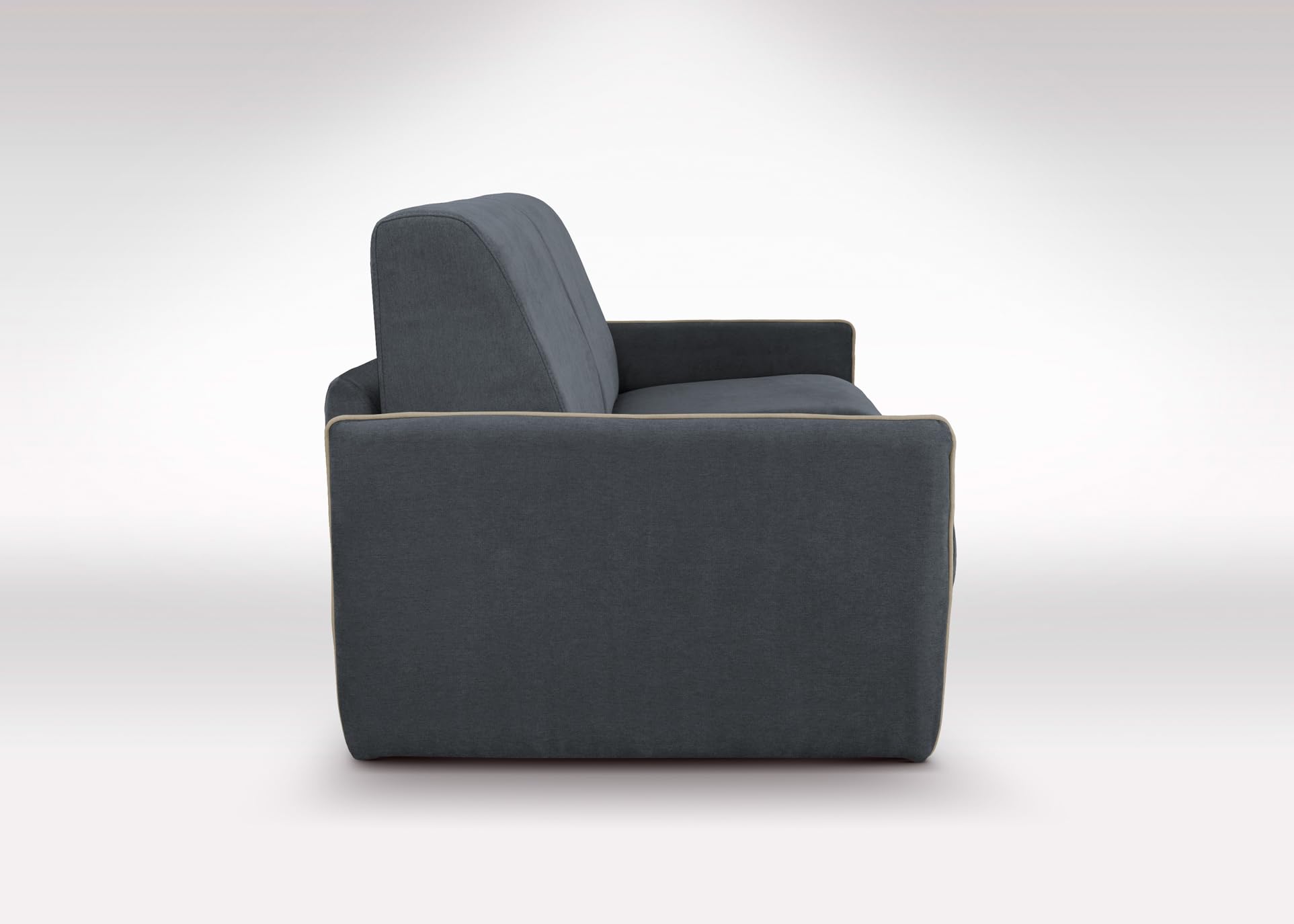 Divano Letto 3 Posti a Ribalta BALI Struttura in Metallo e Legno Imbottitura in Gomma di Poliuretano Rivestimento in Tessuto Rete Elettrosaldata ad Apertura Rapida Colore: Dark grey